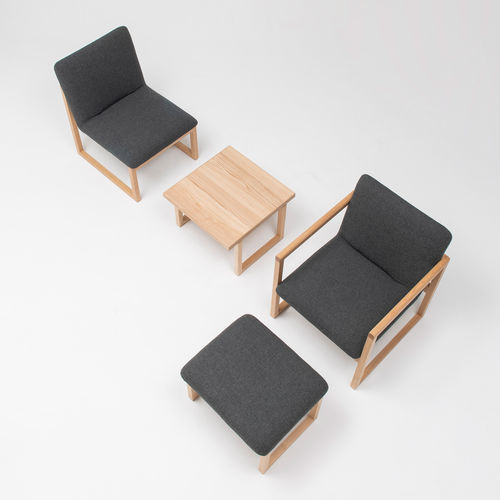 Poltrona contemporanea - JINGU - CondeHouse - in tessuto / in pelle / in frassino