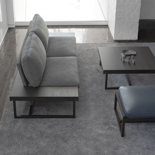 Divano contemporaneo - SESTINA LUX Living (17) Onearm L(R) - CondeHouse - in tessuto / in pelle / nero