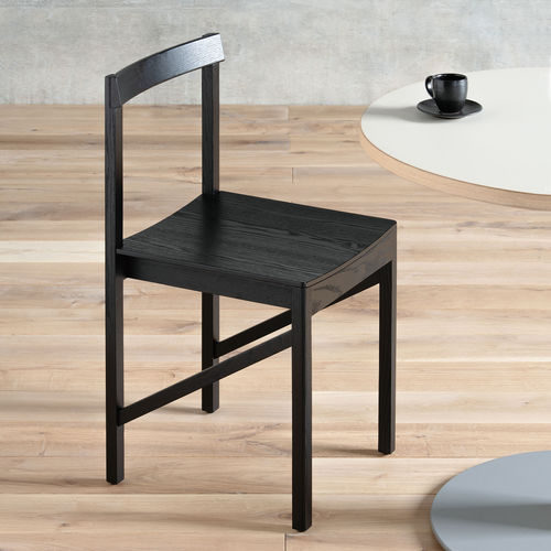 Sedia da pranzo contemporanea - NAKKA  - CondeHouse - da interno / in frassino / con supporto in legno