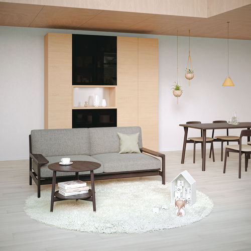 Tavolo d'appoggio contemporaneo - KAMUY 58 - CondeHouse - in rovere / in noce / in legno massiccio