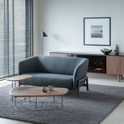 Tavolo d'appoggio contemporaneo - TEN - CondeHouse - in legno / con supporto in metallo / rettangolare