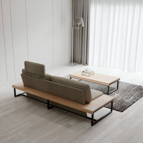 Tavolino basso contemporaneo - SESTINA LUX - CondeHouse - in legno massiccio / con supporto in legno di ciliegio / orizzontale