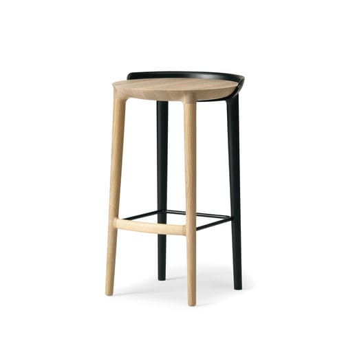 Sgabello da bar contemporaneo - CRUST - CondeHouse - in rovere / in legno massiccio / con supporto in quercia