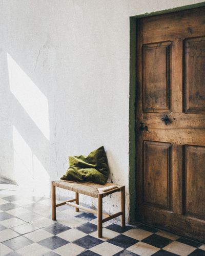 Panca contemporanea - BANCOUNET - Midi - in rovere / in paglia / di lunga durata