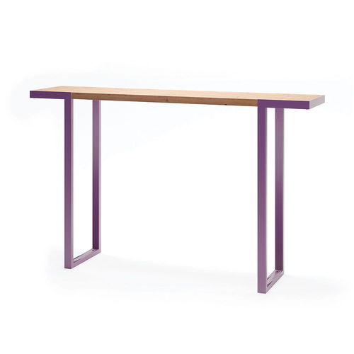 Tavolo alto contemporaneo - Amager - Københagen Outstanding - in larice / con supporto in acciaio verniciato a polvere / rettangolare