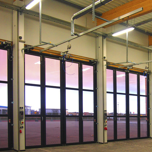 Porta industriale a libro - THERMO - Schneider Torsysteme - in alluminio / automatica / a prova di vento