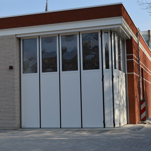 Porta industriale scorrevole - AL602RS - Schneider Torsysteme - in alluminio / a prova di vento / ad alta resistenza