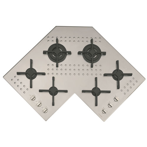 Piano cottura a gas - FPGC9096 - BLUAWAY SA - 6 fuochi / da incasso / con manopole