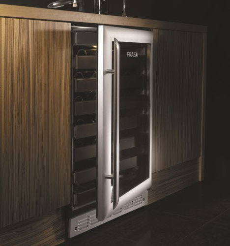 Cantinetta multitemperatura - FCECV1667 - BLUAWAY SA - sottopiano / in alluminio / in ciliegio