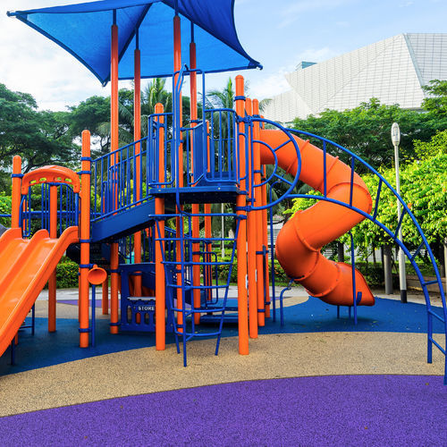 Pavimento in gomma riciclata - RÉSINEO® JEUX - RESINEO - in poliuretano / in EPDM / per esterni