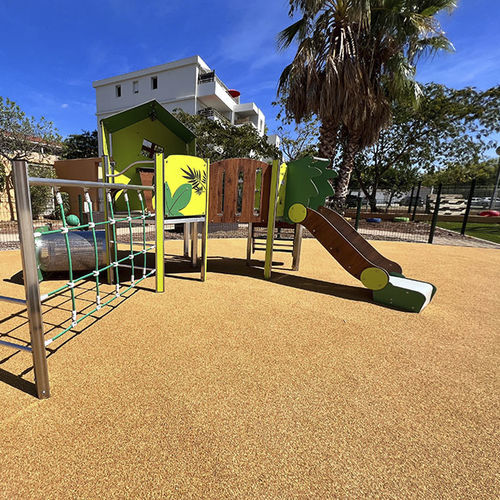 Pavimento in sughero - RÉSINEO® ECOFLEX - RESINEO - per esterni / per parco giochi / altri formati
