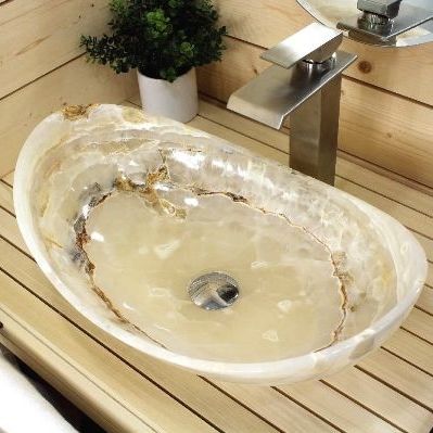 Lavabo da appoggio - ISE 1003 - INDIA STONE EXPORT - in composito / singolo / rotondo