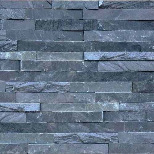 Paramento in ardesia - ZAKRANA BLACK - INDIA STONE EXPORT - da interno / da esterno / testurizzato