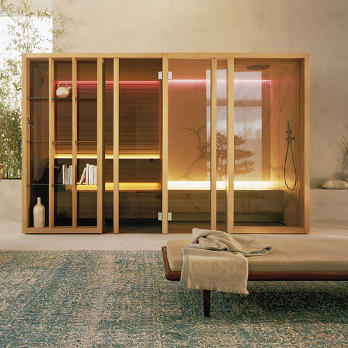 Sauna hammam - YOKU SH - EFFE - per uso residenziale / in legno / in vetro