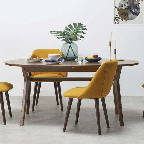 Tavolo da pranzo contemporaneo - Jenson - LITOOC - impiallacciato in legno / in MDF / in rovere bianco