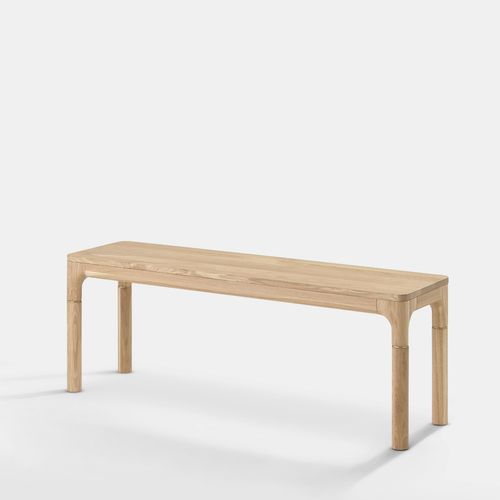 Panca contemporanea - LITOOC - in rovere / senza schienale / senza braccioli