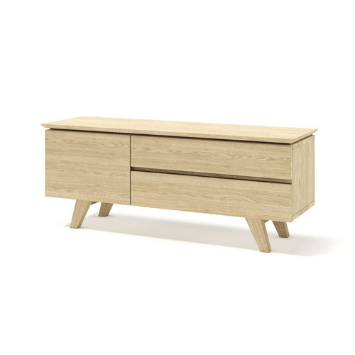 Credenza contemporanea - Emil Mini - LITOOC - in noce / in rovere bianco / con cassetti