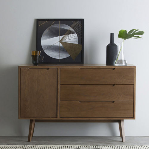 Credenza contemporanea - Jenson - LITOOC - impiallacciata in legno / in MDF / in rovere bianco