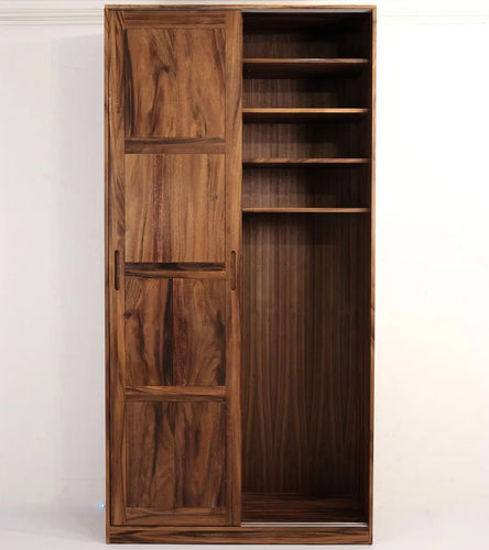 Armadio contemporaneo - Oskar - LITOOC - in noce / con porta scorrevole / su misura