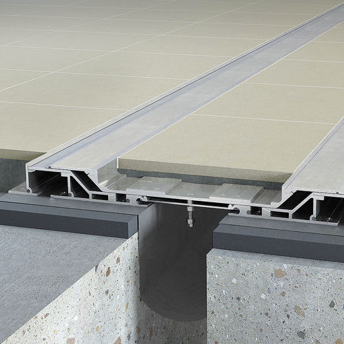 Giunto di dilatazione in alluminio - SEISMATEC 410-A01/A02 - Vexcolt UK - per pavimento / per muro / sismico