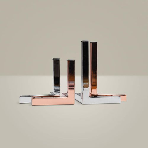 Gambe per letto in metallo cromato - CHROME 90 - Mattsons Beds