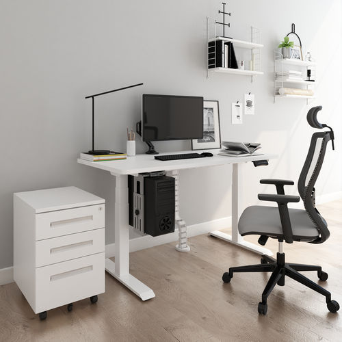 Scrivania da terra - ET223IB-FZ01 - Loctek Ergonomic Technology Corp. - contemporanea / in metallo / in laminato