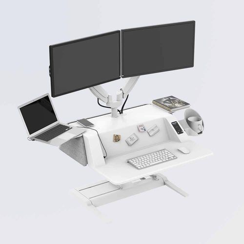 Scrivania per open space - EMT106M - Loctek Ergonomic Technology Corp. - da terra / contemporanea / dritta