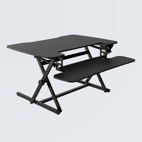 Scrivania da terra - MT112M - Loctek Ergonomic Technology Corp. - contemporanea / dritta / nera