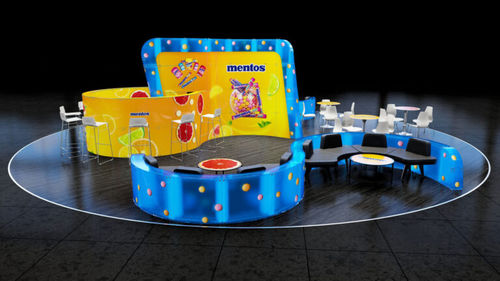 Stand espositivo - LOUNGE ZONE - MODULAR GLASS SYSTEM NEO LTD