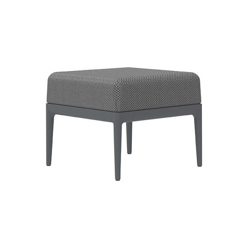 Pouf contemporaneo - Puff 50 Ribbons - MOWEE - in tessuto / in alluminio / quadrato