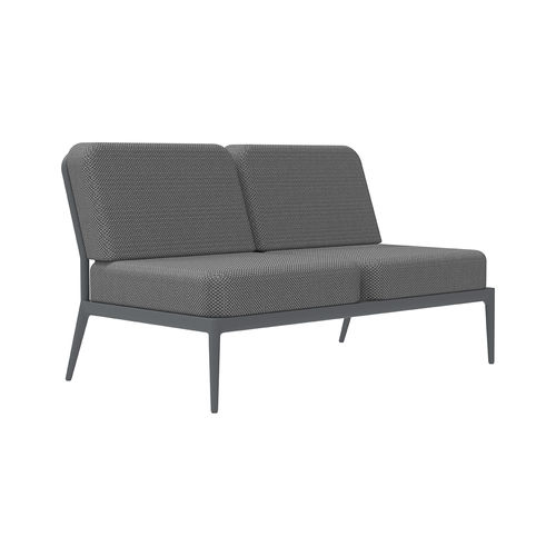 Divano modulare - Double Central Ribbons - MOWEE - contemporaneo / da esterno / in tessuto