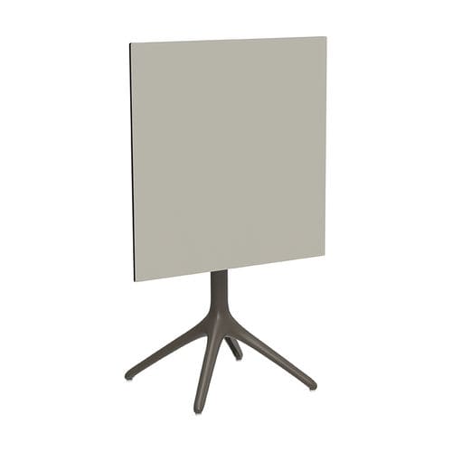 Tavolo contemporaneo - Uni Folding 73 - MOWEE - in HPL / con supporto in alluminio laccato / rotondo