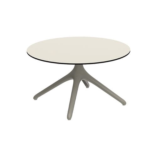 Tavolino basso contemporaneo - Uni Fixed XL 50 - MOWEE - in HPL / in Dekton® / con supporto in alluminio laccato