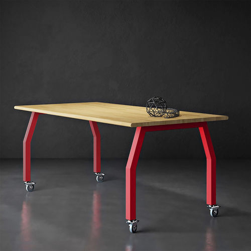 Tavolo da lavoro contemporaneo - AI426030HW - Allied - in legno massiccio / in legno di latifoglie / con supporto in acciaio