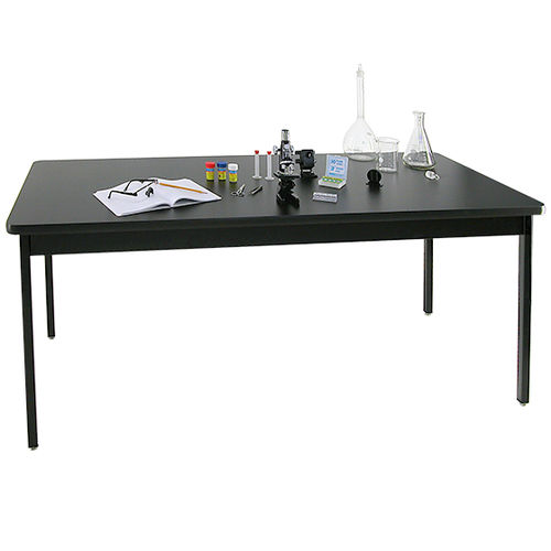 Tavolo da lavoro contemporaneo - 802448BK	 - Allied - in HPL / in resina / con supporto in acciaio