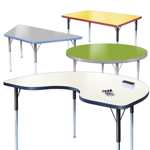 Tavolo per corsi di formazione contemporaneo - CLASSIC DRY ERASE - Allied - in laminato ad alta pressione / con supporto in acciaio / rettangolare