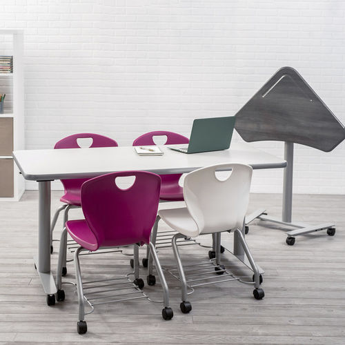 Tavolo per corsi di formazione contemporaneo - FS9100 - SCHOLAR CRAFT - in laminato / con supporto in metallo / rettangolare