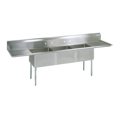 Lavello a 3 vasche - 250474 - DIVERSIFIED WOODCRAFTS - senza gocciolatoio / galvanizzato / in acciaio inossidabile