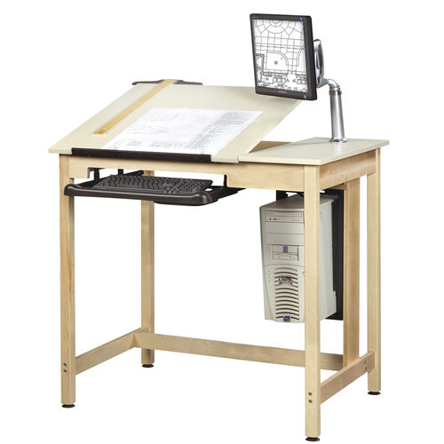 Tavolo da disegno in laminato - CDTC-70 - DIVERSIFIED WOODCRAFTS - in acero / rettangolare / reclinabile