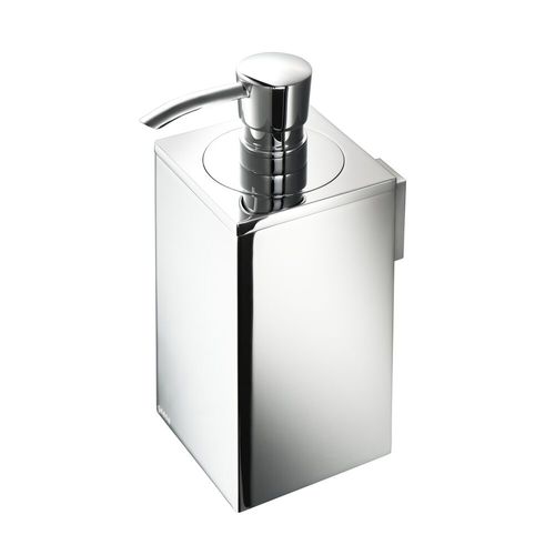 Distributore di sapone per hotel - 913516-02 - Geesa - da parete / in metallo cromato / manuale