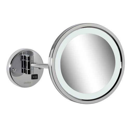 Specchio da bagno a muro - 911088 - Geesa - contemporaneo / rotondo / in metallo cromato