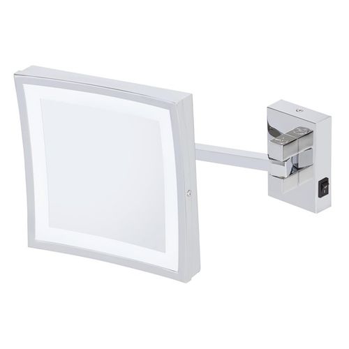 Specchio da bagno a muro - 911099 - Geesa - contemporaneo / quadrato / in metallo cromato