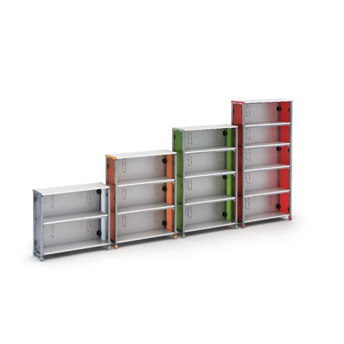 Scaffalatura per scuola - INFORMATION COMMONS - PARAGON FURNITURE INC - per archivio / cantilever / in metallo