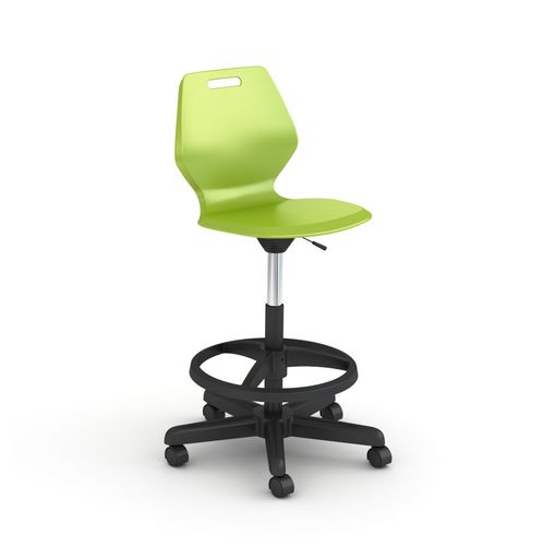 Sedia operativa in plastica - A&D READY - PARAGON FURNITURE INC - con base a stella / con rotelle / girevole