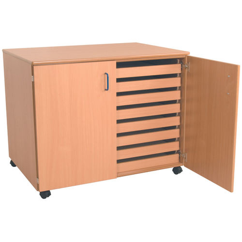Mobile di stoccaggio con rotelle - A1 - ambic educational - con cassetti / per scuola