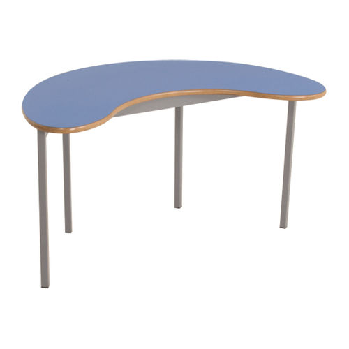 Tavolo per corsi di formazione contemporaneo - JELLY BEAN - ambic educational - in MDF stratificato / con supporto in acciaio / curvo