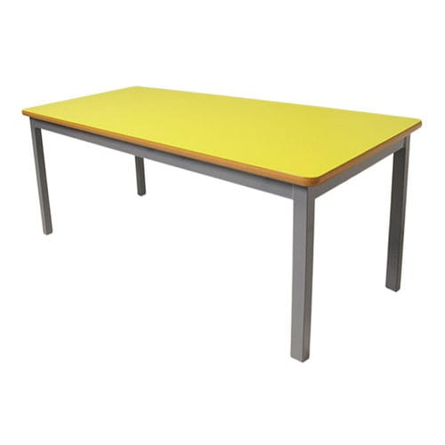 Tavolo per corsi di formazione contemporaneo - LARGE - ambic educational - in MDF stratificato / con supporto in acciaio / rettangolare