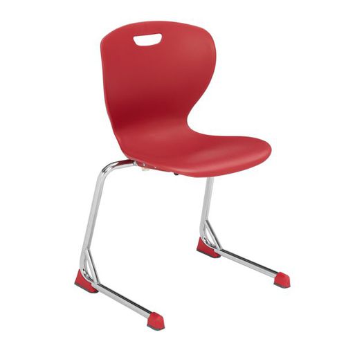 Sedia contemporanea - ZED - Academia furnitures industries - da interno / in polipropilene / con supporto in acciaio