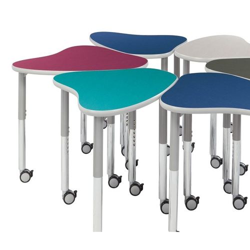 Tavolo per corsi di formazione contemporaneo - SYNERGY DESK - Academia furnitures industries - in acciaio / in laminato ad alta pressione / in polipropilene