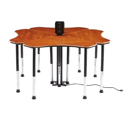 Tavolo contemporaneo - INNOVATION SERIES  - Academia furnitures industries - in acciaio / in acciaio con rivestimento a polvere / in laminato ad alta pressione